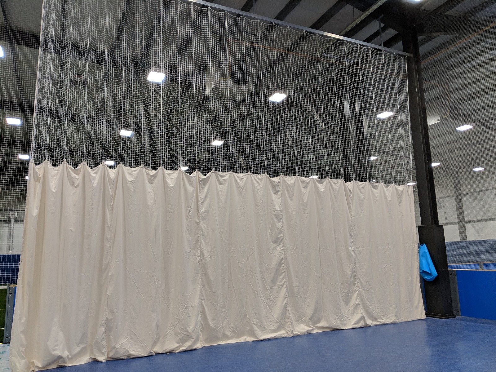 Bowlers end backstop cricket nets