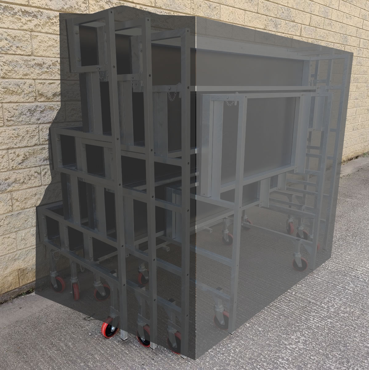 PVC cover for spectator seating