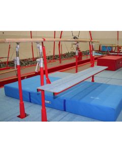 Fold-up parallel bar coaching platform from Continental Sports Ltd