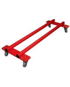 Transport trolleys for vaulting horse, pommel horse and bipod vaulting table