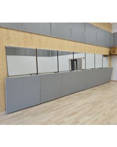 Padded mirror panels