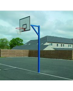 Heavy duty socketed outdoor basketball goals - with timber, fibreglass or steel backboards