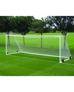 Heavyweight freestanding steel football goals