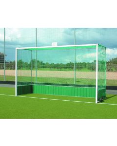 Premier hockey goals with PVC backboards