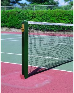 80mm Square Tennis Posts - Aluminium - Socketed