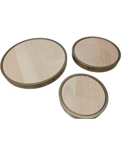 Junckers beech and brass sports bushing covers