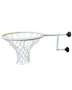 Competition netball ring and net