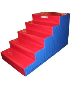 Trampoline foam access steps