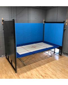 Rebound therapy fold out padded walls