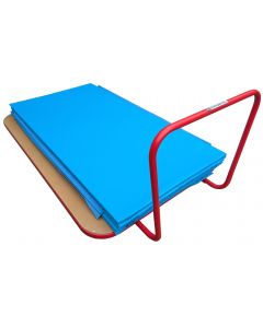 Large horizontal mat trolley - with 2m x 1m mats