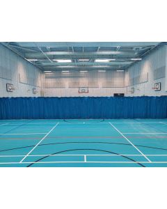Sports hall division net. Sports hall dividing curtain
