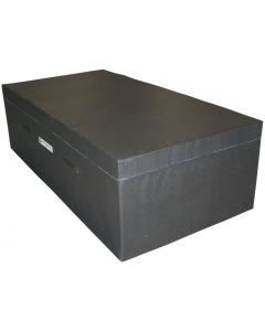 Freestyle gymnastics foam block 2000 x 1000 x 600 in urban tarmac black PVC