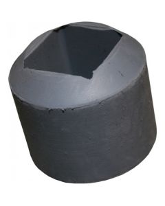 Rubber foot - K119/04GY 38mm angled ferrule grey