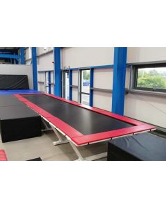 Fast track tumbling piste for gymnastics from Continental Sports Ltd available in your choice of coverall padding colour and steel framework colour