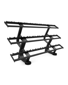 Three-tier premium dumbbell rack - 15 pair