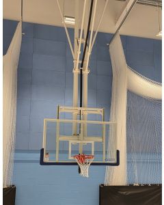 DualTube FIBA 2 ceiling retractable basketball goals