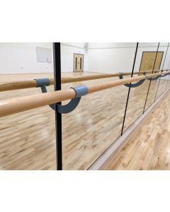 Wall fixed single height ballet barre