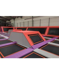 Trampoline park rest areas