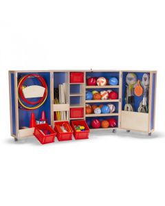 Roll-n-Play mobile PE equipment storage unit