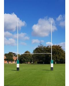 Aluminium rugby posts - 10m socketed