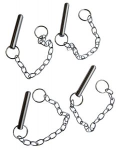 Set of 4 pins and chains