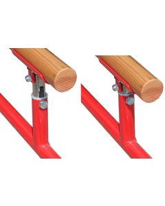 Sprung bars with timber rails