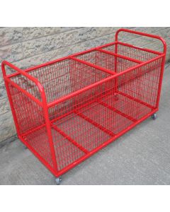 Sports equipment storage trolley