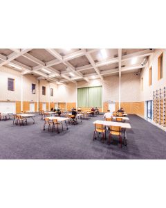 Sports hall floor protection - jumbo carpet tiles