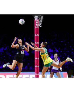 Netball post padding. Vitality Netball padding as used at the Netball World Cup