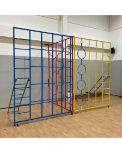 3 Gate Foldaway climbing frame in the T position
