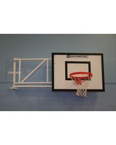 Wall fixed sideways hinged practice basketball goals from Continental Sports Ltd