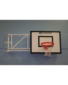 Wall fixed sideways hinged practice basketball goals from Continental Sports Ltd