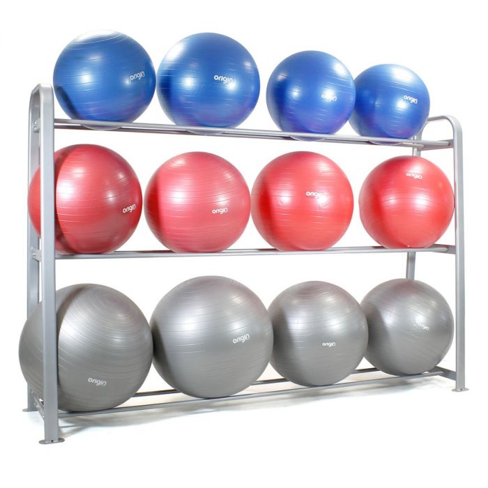 Exercise ball racks store