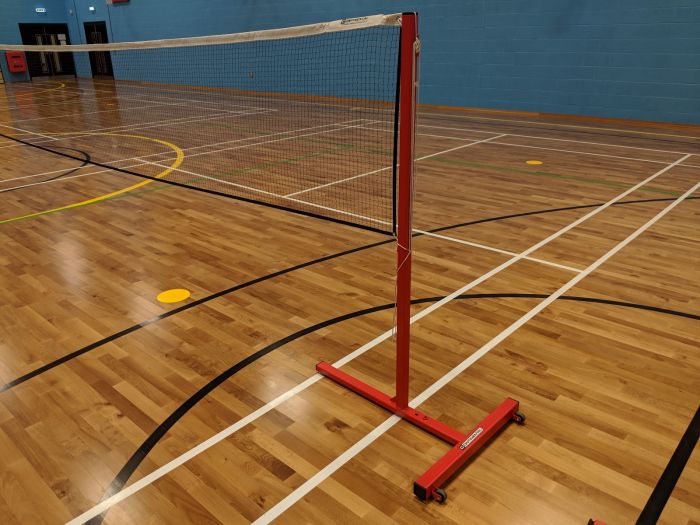 Freestanding badminton posts clearance