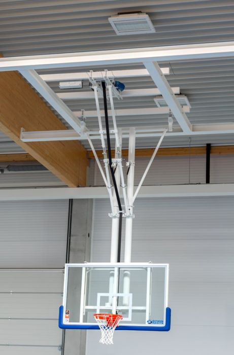 Dualtube Fiba 2 Ceiling Retractable Basketball Goals