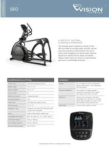 Vision Fitness Suspension Elliptical Trainer