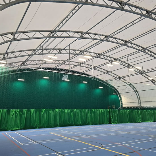 Sports hall division net - green