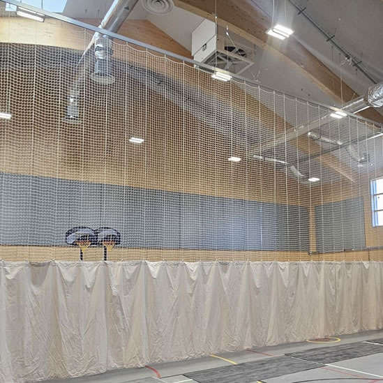 Sports hall division net - white