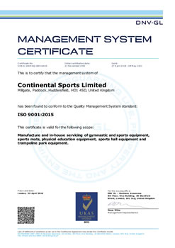 ISO 9001:2015 Quality Management Certificate