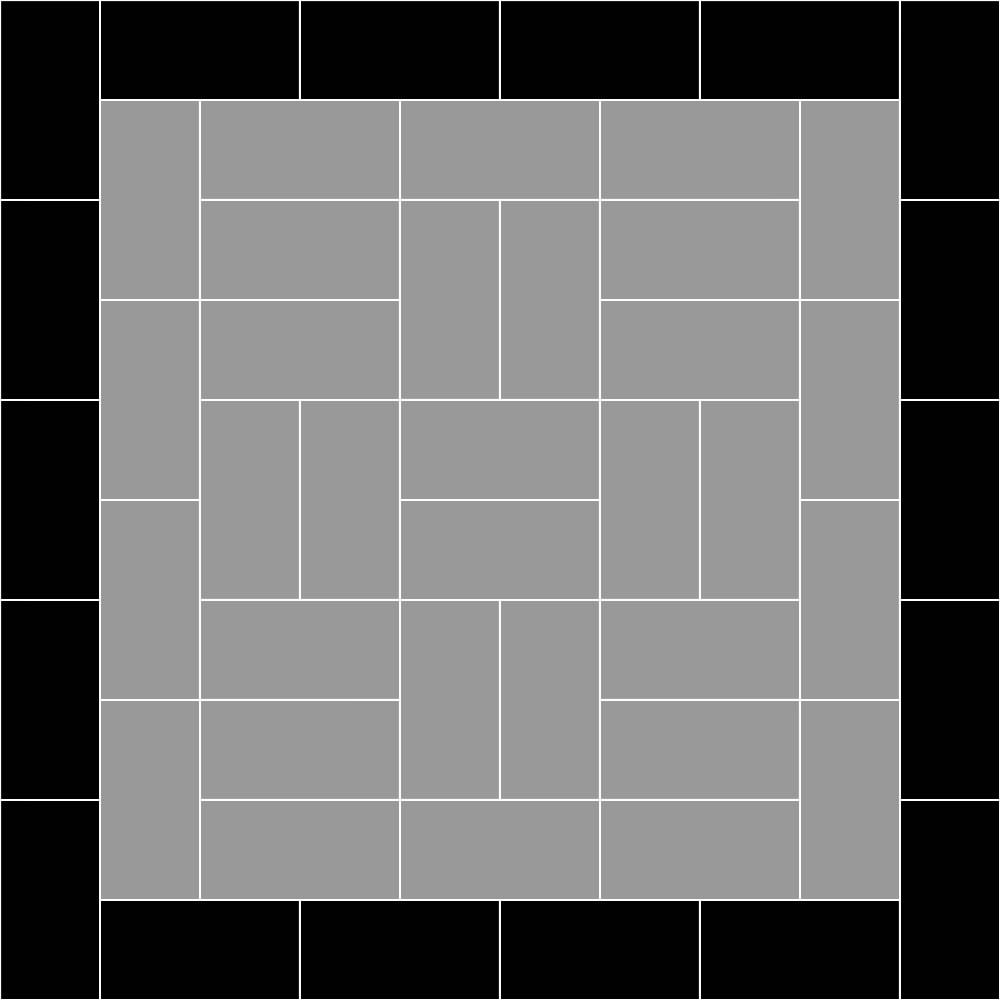 10m x 10m judo area in black and grey