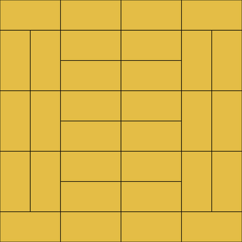 8m x 8m judo area in yellow