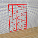 3 Gate Steel Foldaway Climbing Frame - Gate design No.4 Snake