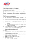 General guidelines on the use of trampolines