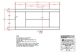 Tennis court dimensions