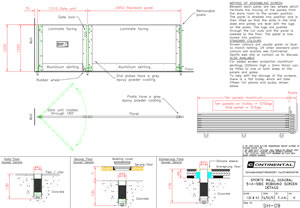 Sports hall rebound screens