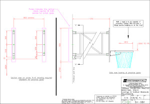 Wall fixed basketball goals