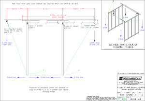 Wall hinged climbing frames