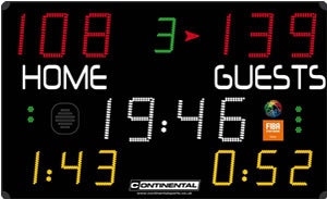 Multi-sports electronic scoreboard