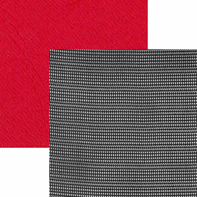 Black UltraMesh with Red PVC