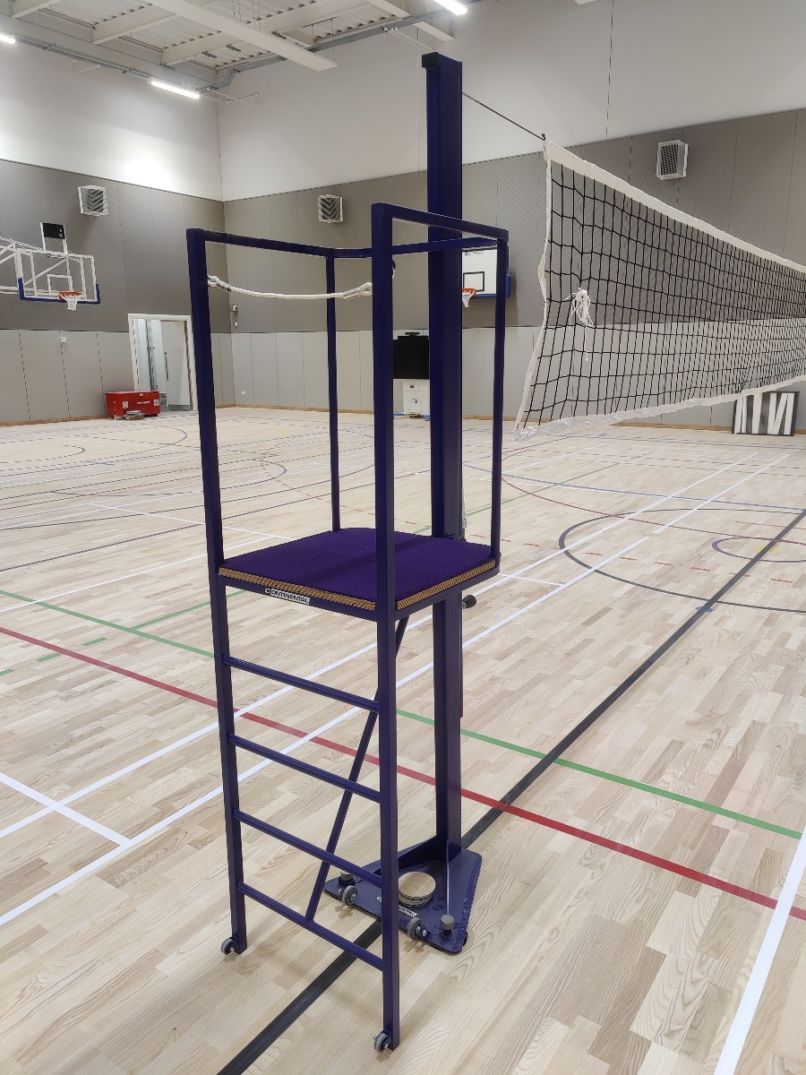 Volleyball umpires stand for Match model posts